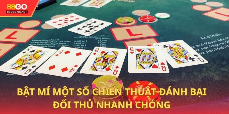 Bật mí một số chiến thuật đánh bại đối thủ nhanh chóng